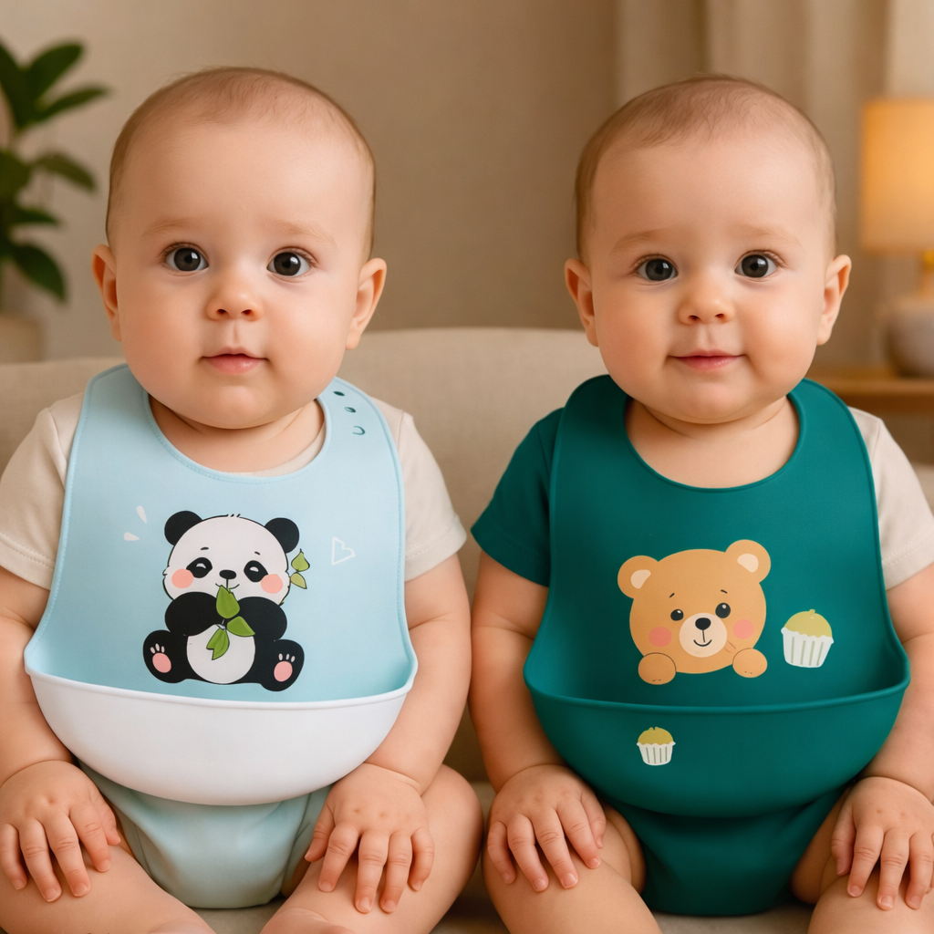 SOFT & WATERPROOF BABY BIBS